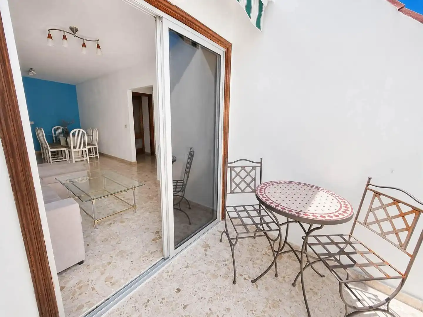 Terraza de Apartamento de alquiler en Santiago del Teide con Terraza y Amueblado