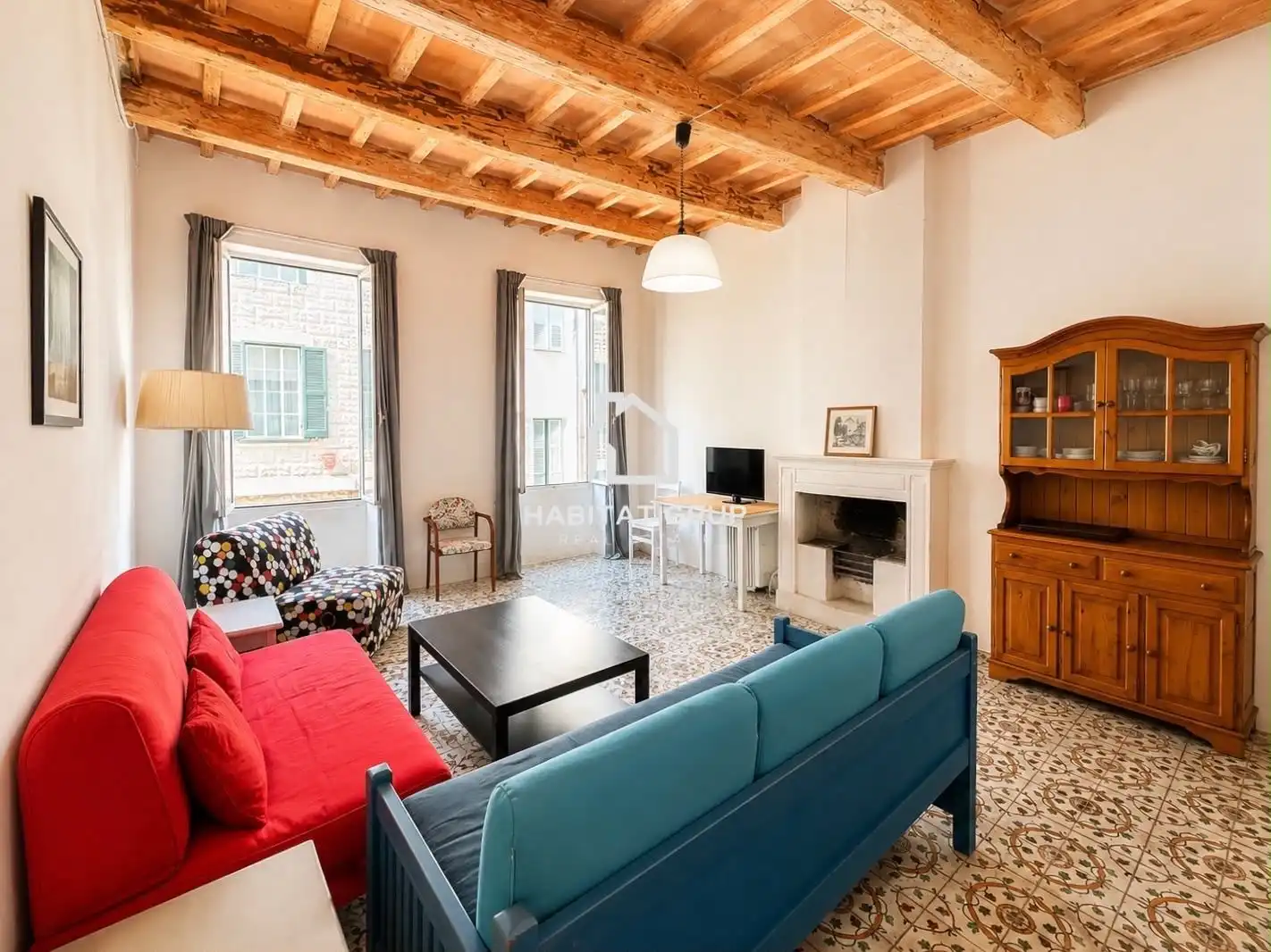Sala de estar de Casa adosada en venta en Maó - Mahón con Calefacción y Terraza