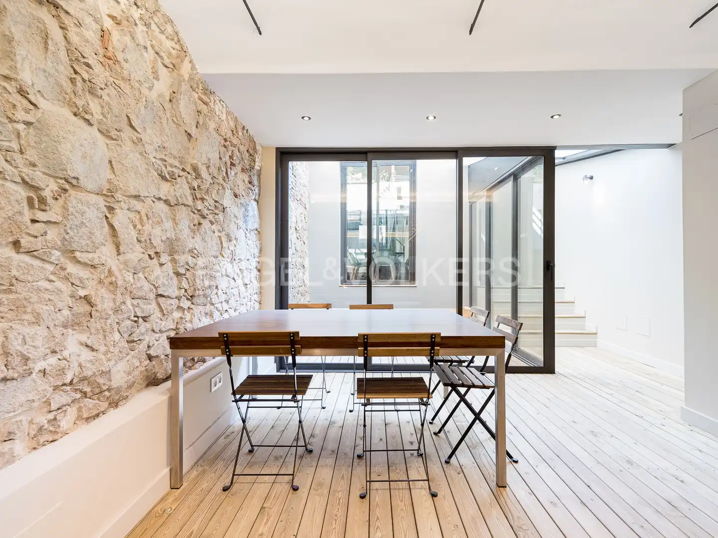 Terraza de Piso de alquiler en Barcelona con Aire acondicionado, Calefacción y Parquet