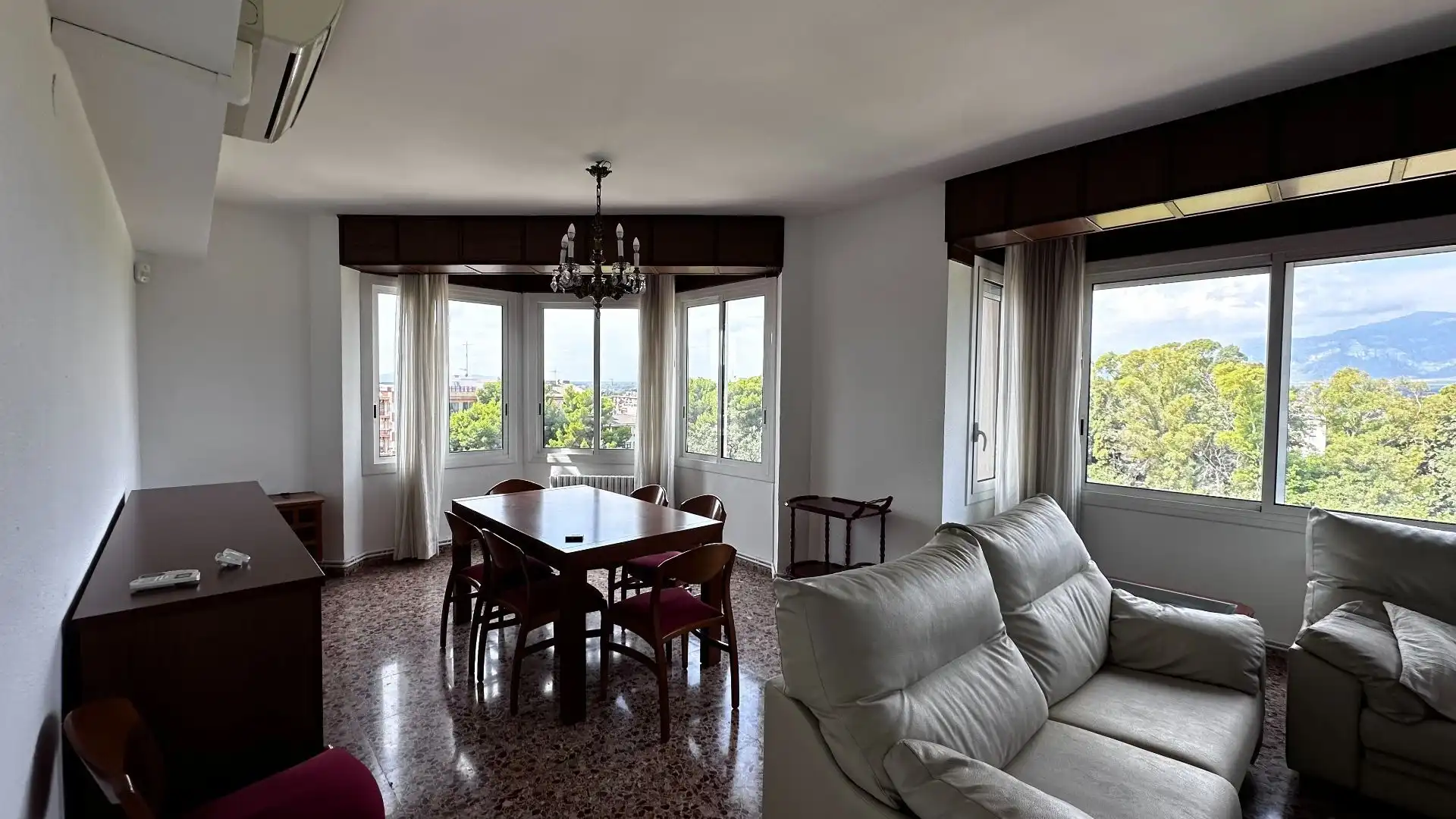 Living room of Flat for rent in Tortosa  with Air Conditioner, Terrace and Furnished