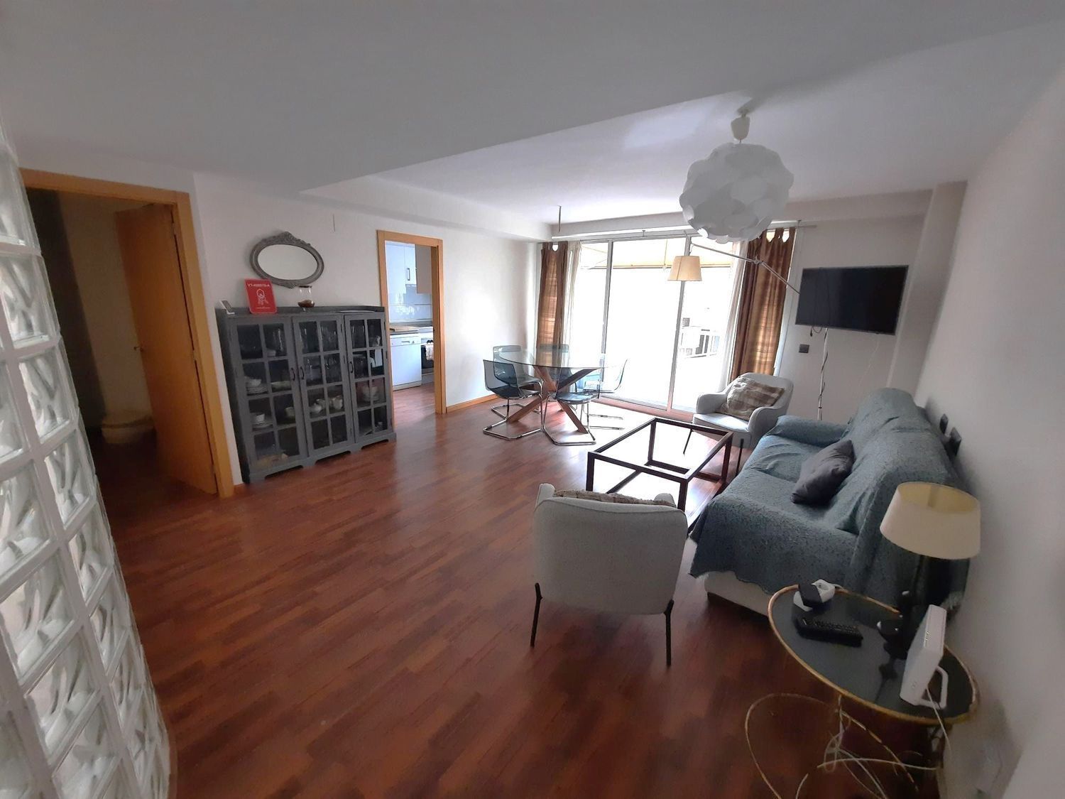 Sala d'estar de Pis de lloguer en Alicante / Alacant amb Aire condicionat i Parquet