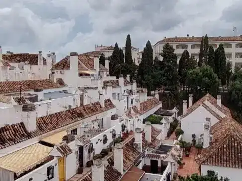 Exterior view of Flat for sale in Mijas  with Air Conditioner, Terrace and Swimming Pool