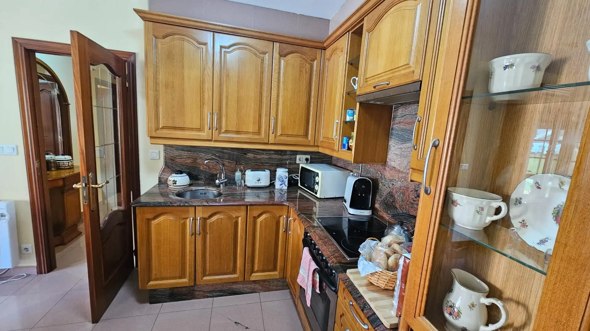 Kitchen of Flat for sale in Fisterra  with Heating, Storage room and Balcony