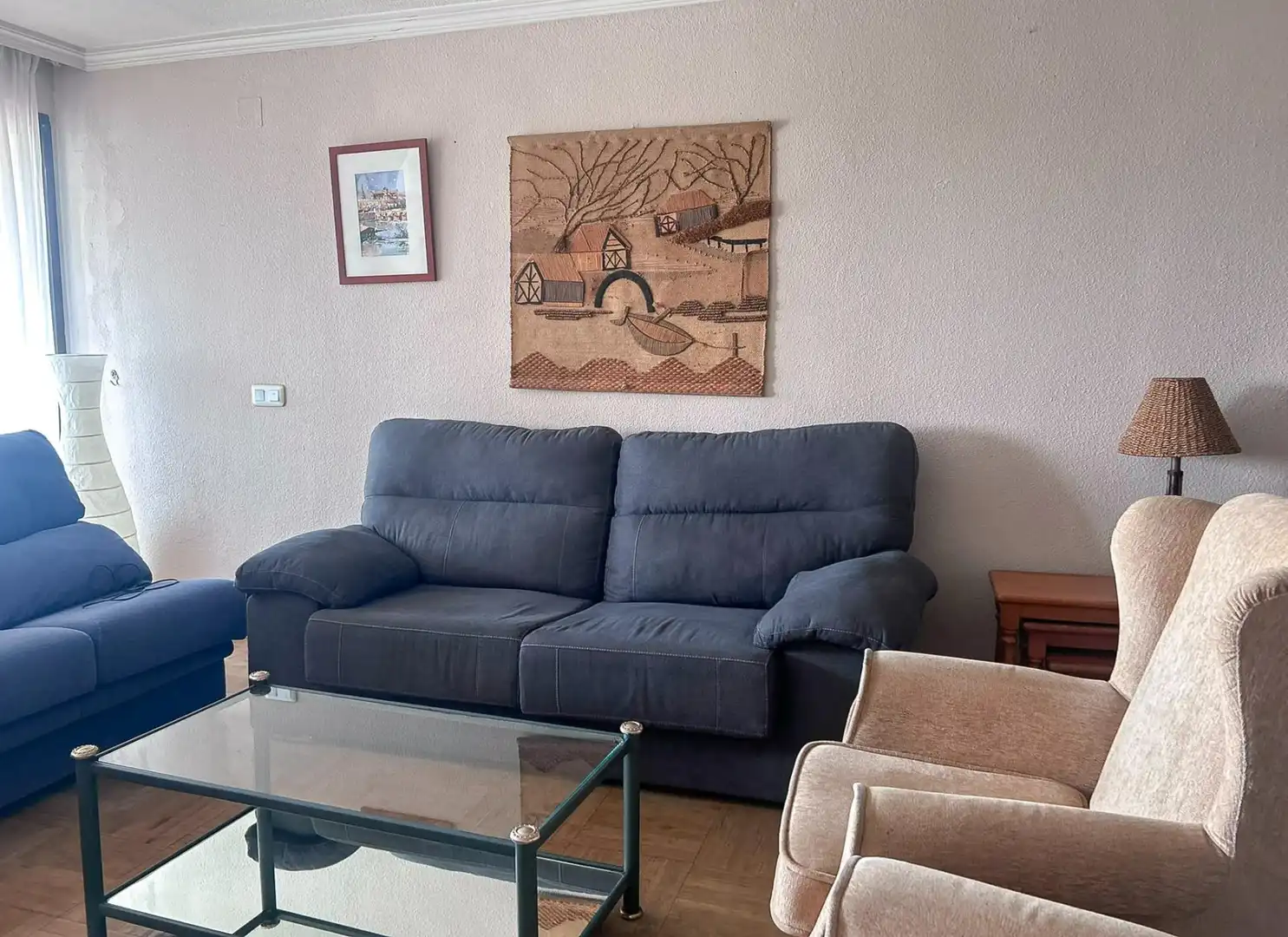 Wohnzimmer von Wohnung zur Miete in Sevilla mit Klimaanlage, Terrasse und Möbliert