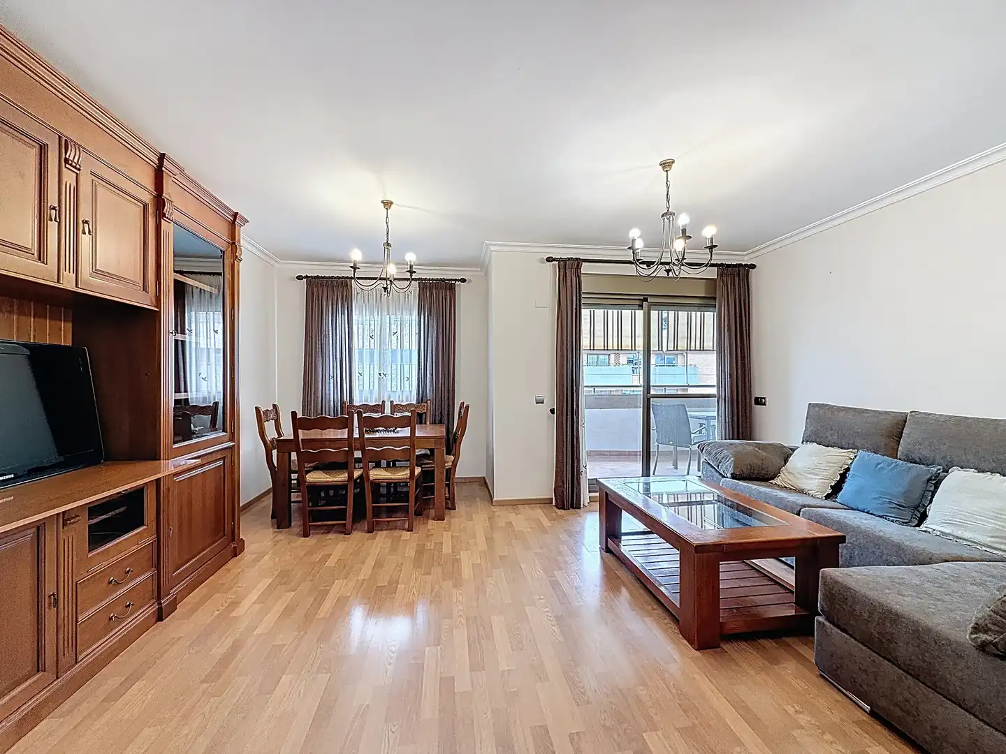 Sala de estar de Piso de alquiler en Málaga Capital con Aire acondicionado, Terraza y Amueblado