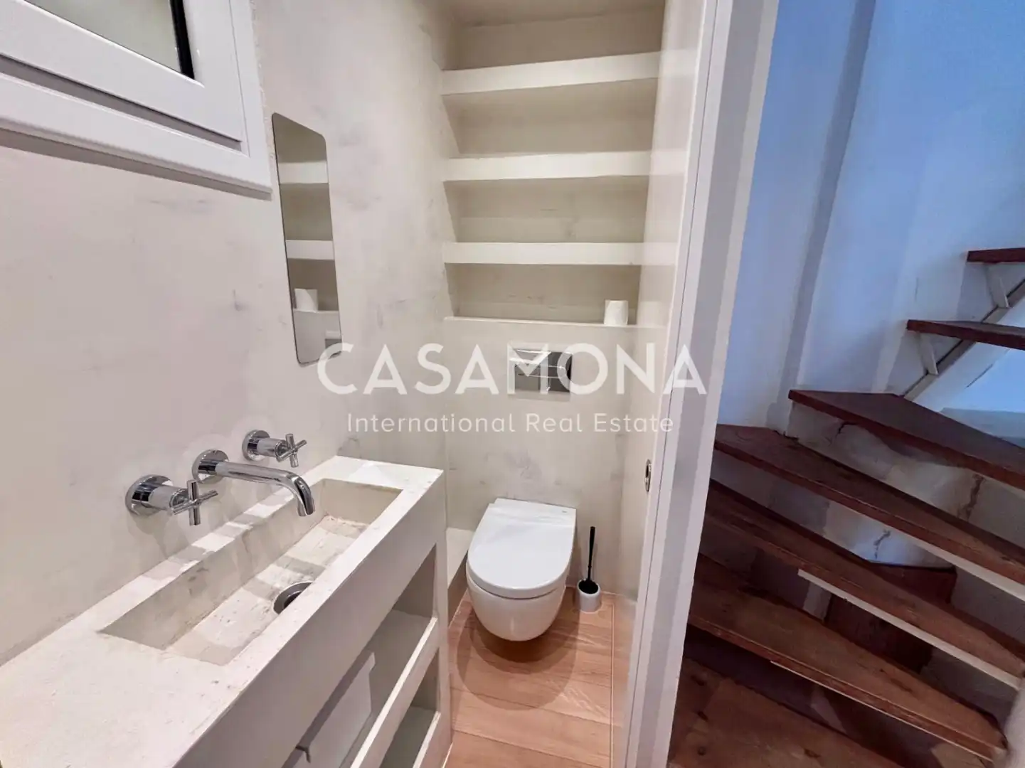 Badezimmer von Wohnungen zum Verkauf in Barcelona mit Klimaanlage, Heizung und Terrasse