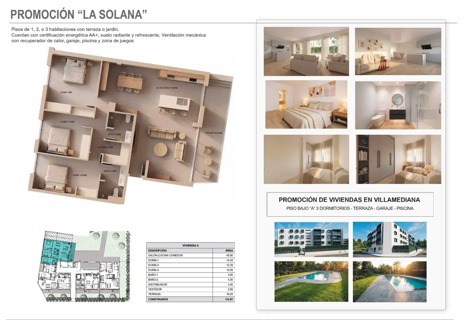 Piso en venta en Villamediana de Iregua con Calefacción y Trastero