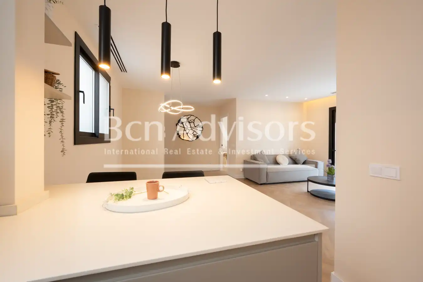 Living room of Flat for sale in Barcelona  with Air Conditioner, Heating and Parquet flooring