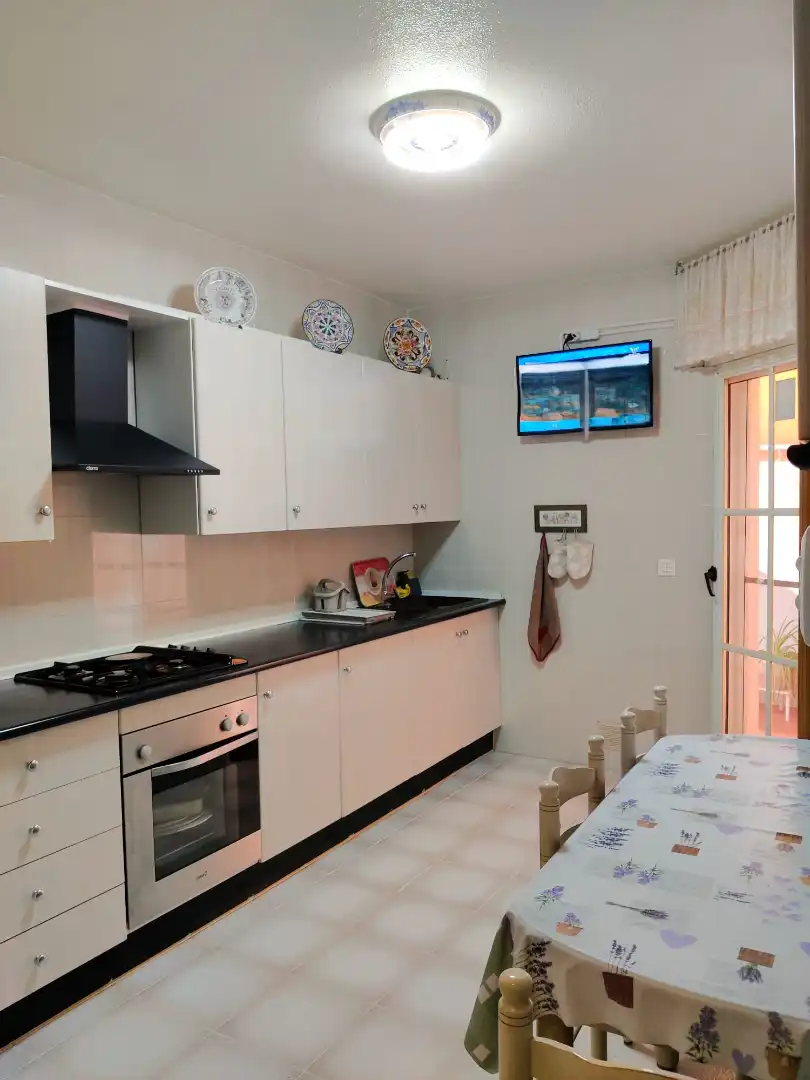 Kitchen of Flat for sale in Lorca  with Air Conditioner, Terrace and Furnished
