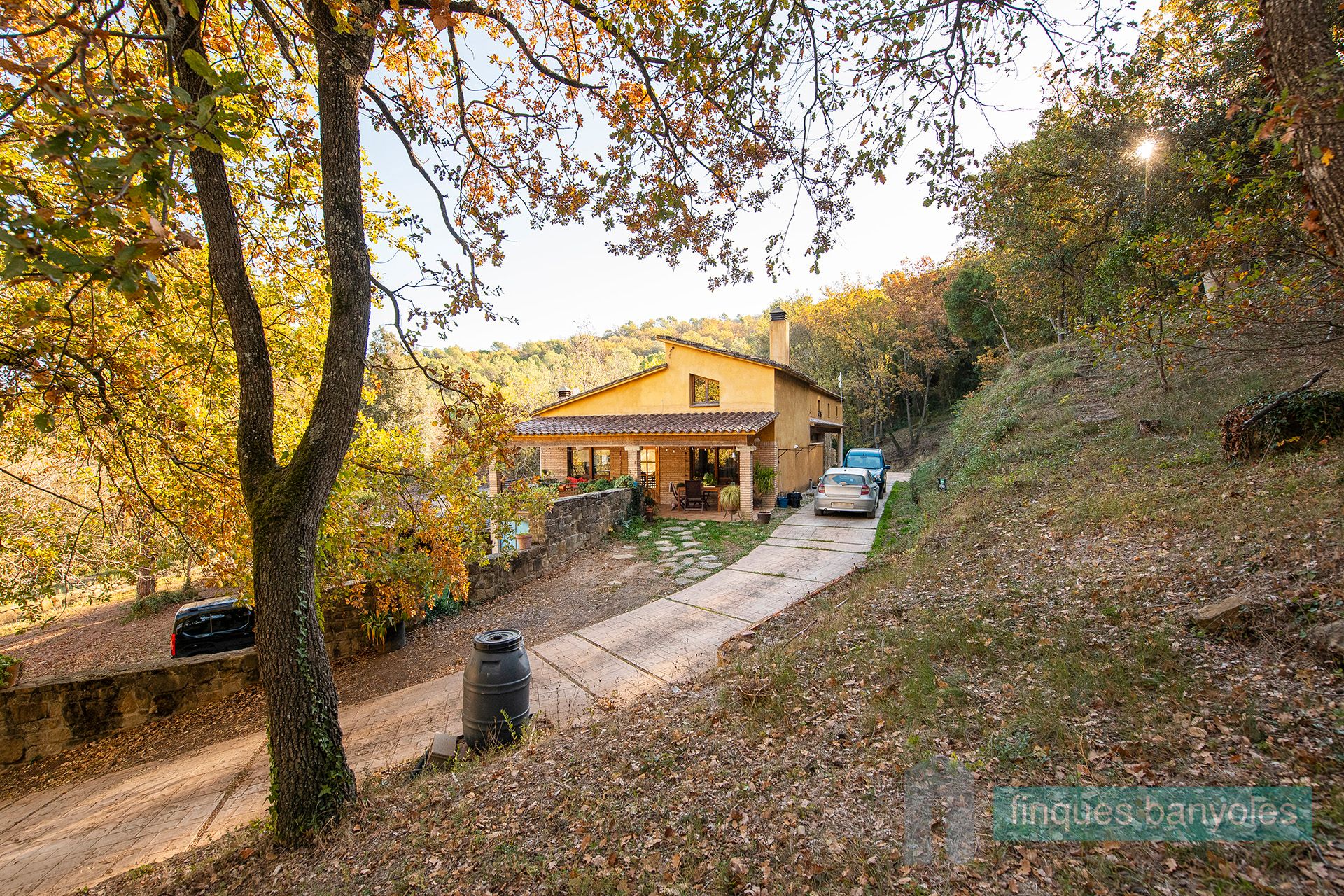 Vista exterior de Finca rústica en venda en Porqueres amb Calefacció, Jardí privat i Terrassa