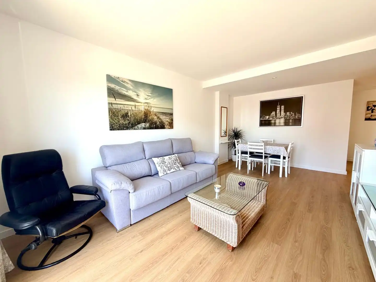 Sala d'estar de Pis de lloguer en Llucmajor amb Aire condicionat, Parquet i Moblat