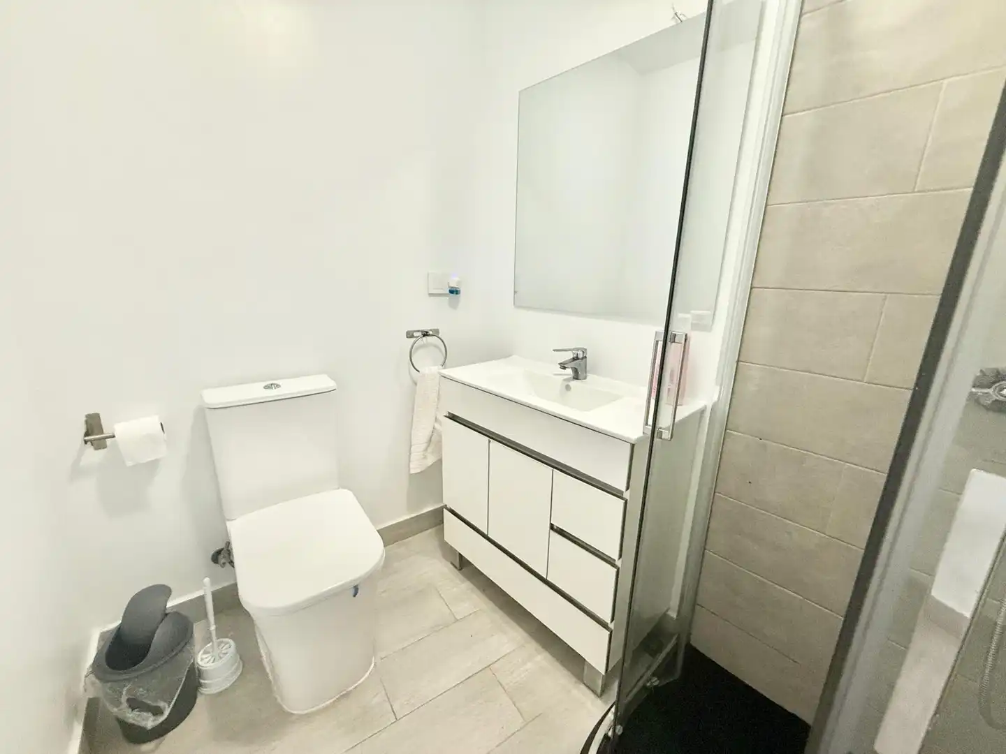 Bathroom of Flat for rent in Mazarrón  with Heating, Parquet flooring and Furnished