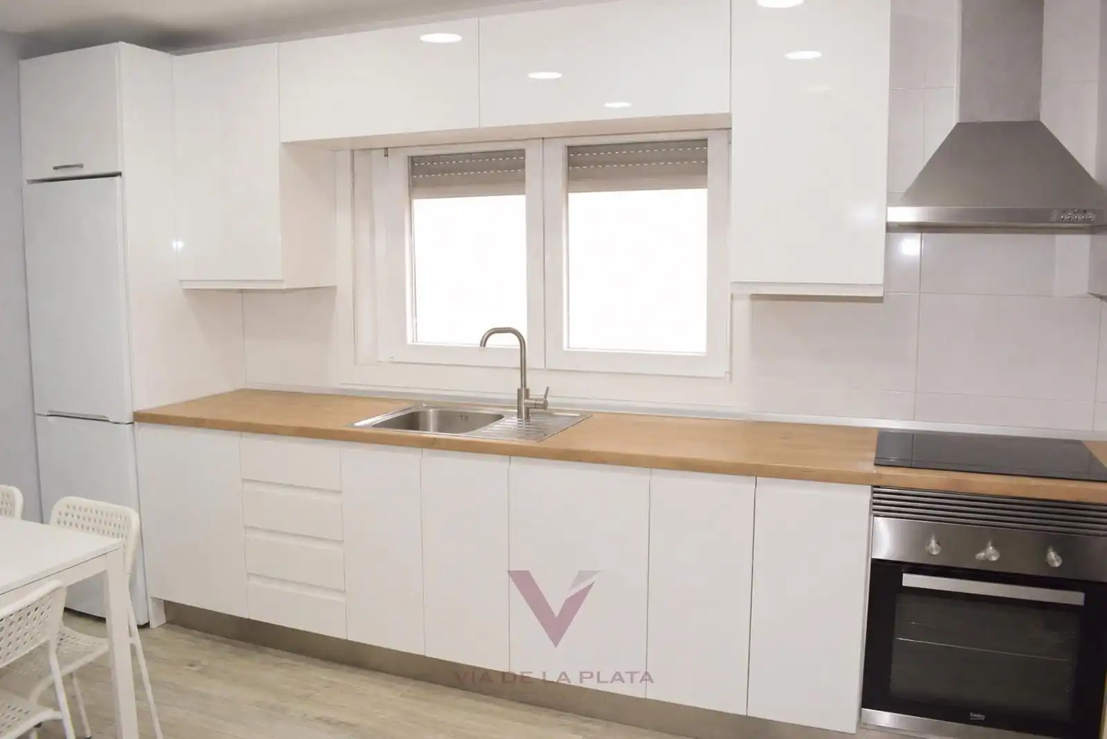 Kitchen of Flat for sale in Cabrerizos  with Heating, Furnished and Oven