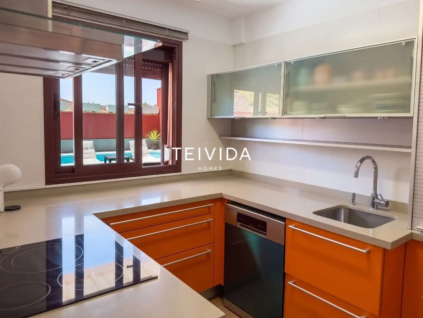 Kitchen of Flat for rent in Adeje  with Air Conditioner, Terrace and Swimming Pool