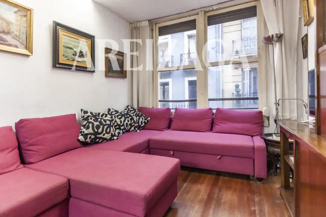 Sala de estar de Piso en venta en Donostia - San Sebastián  con Calefacción y Balcón