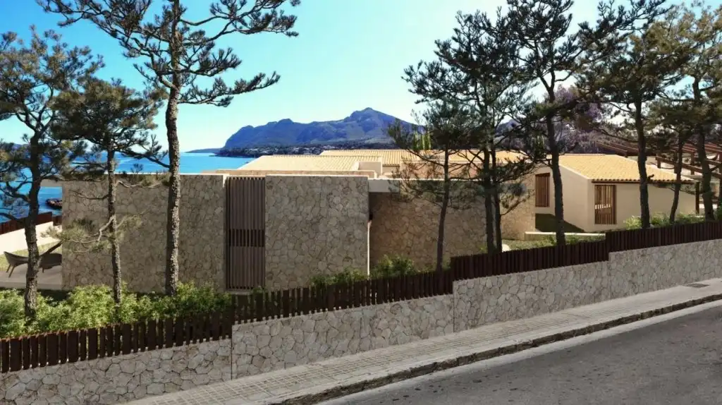 Vista exterior de Casa o xalet en venda en Alcúdia amb Aire condicionat, Jardí privat i Piscina