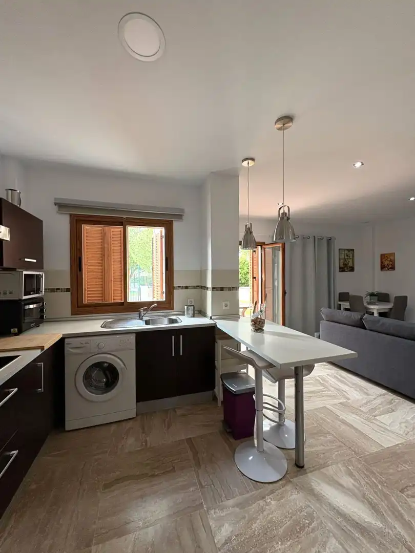 Kitchen of Apartments for rent in Chiclana de la Frontera  with Air Conditioner and Private garden