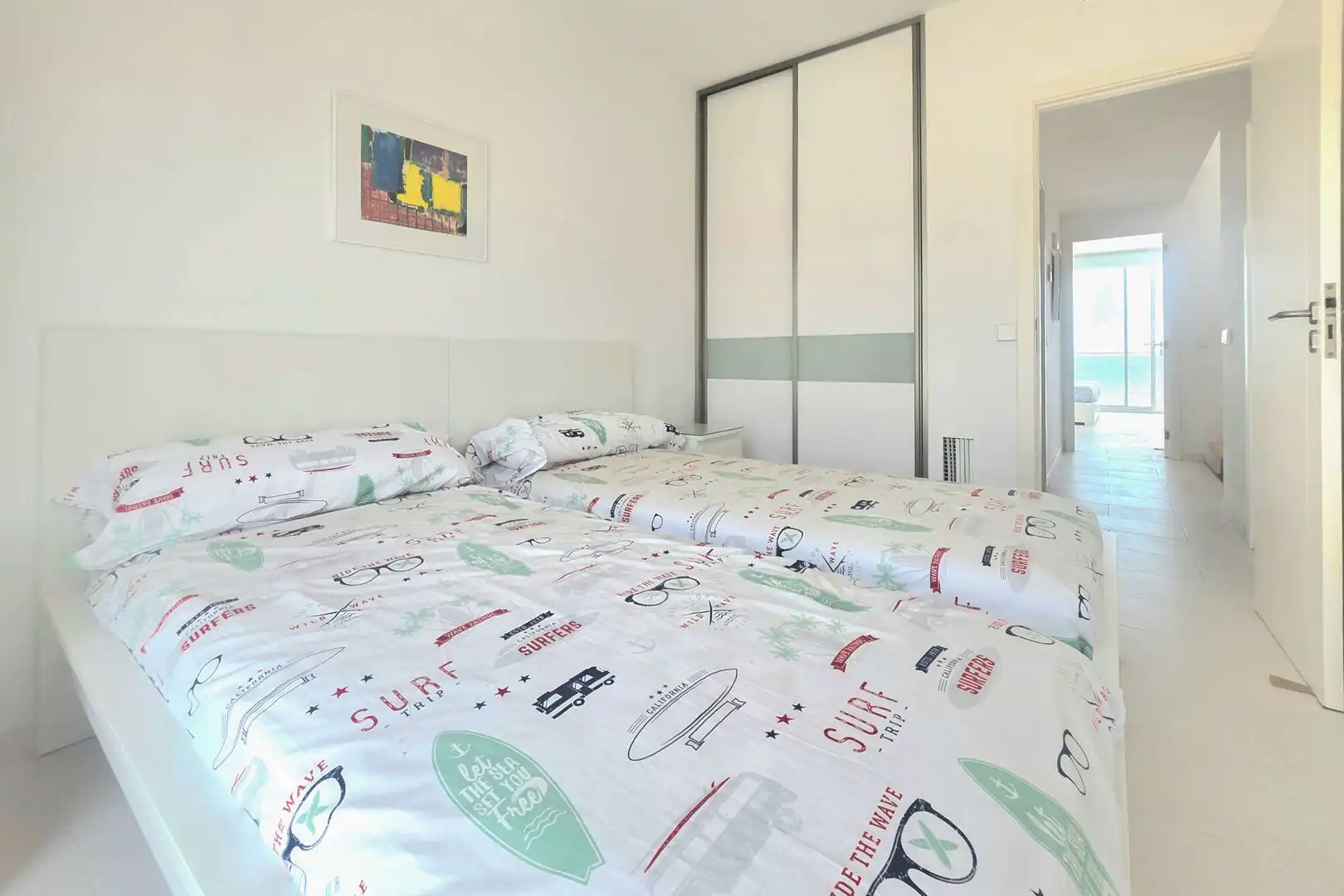 Schlafzimmer von Einfamilien-Reihenhaus zum Verkauf in Santa Margalida mit Klimaanlage, Terrasse und Möbliert