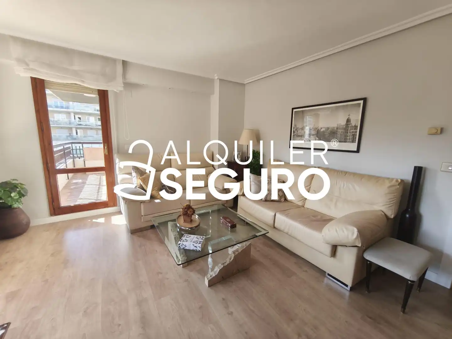Sala de estar de Piso de alquiler en Zaragoza con Aire acondicionado, Calefacción y Terraza