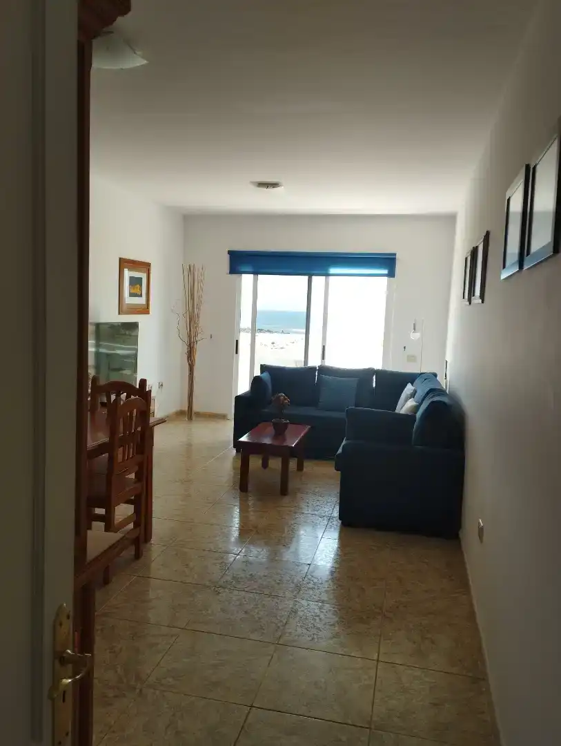 Living room of Flat for rent in La Oliva  with Furnished and Balcony