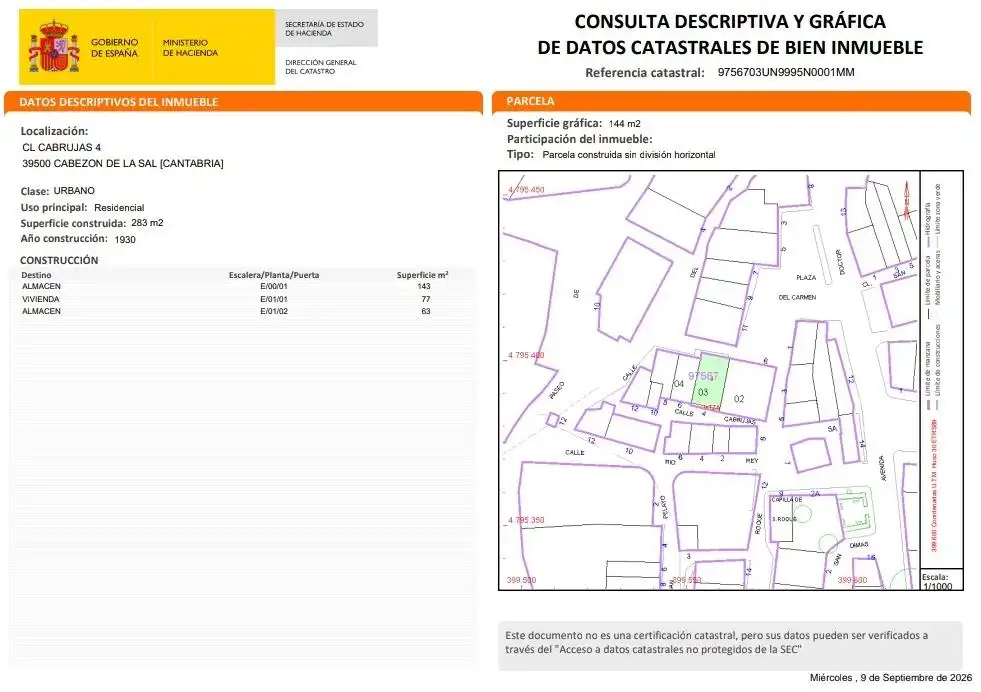 Casa rústica amb terrassa en venda a Cabezón de la Sal, imagen 15