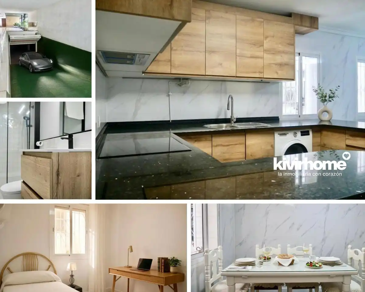 Cocina de Piso de alquiler en Sevilla con Aire acondicionado, Calefacción y Terraza