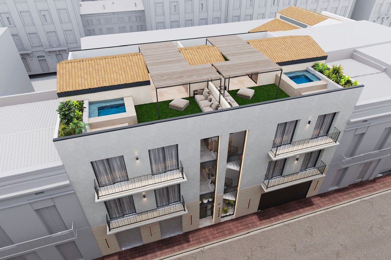 Vista exterior de Dúplex en venda en Sant Feliu de Guíxols amb Aire condicionat, Piscina i Forn