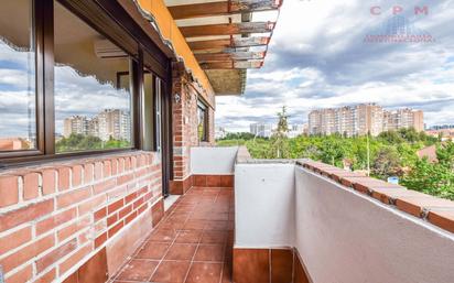 Terrace of Flat for sale in  Madrid Capital  with Air Conditioner, Heating and Parquet flooring