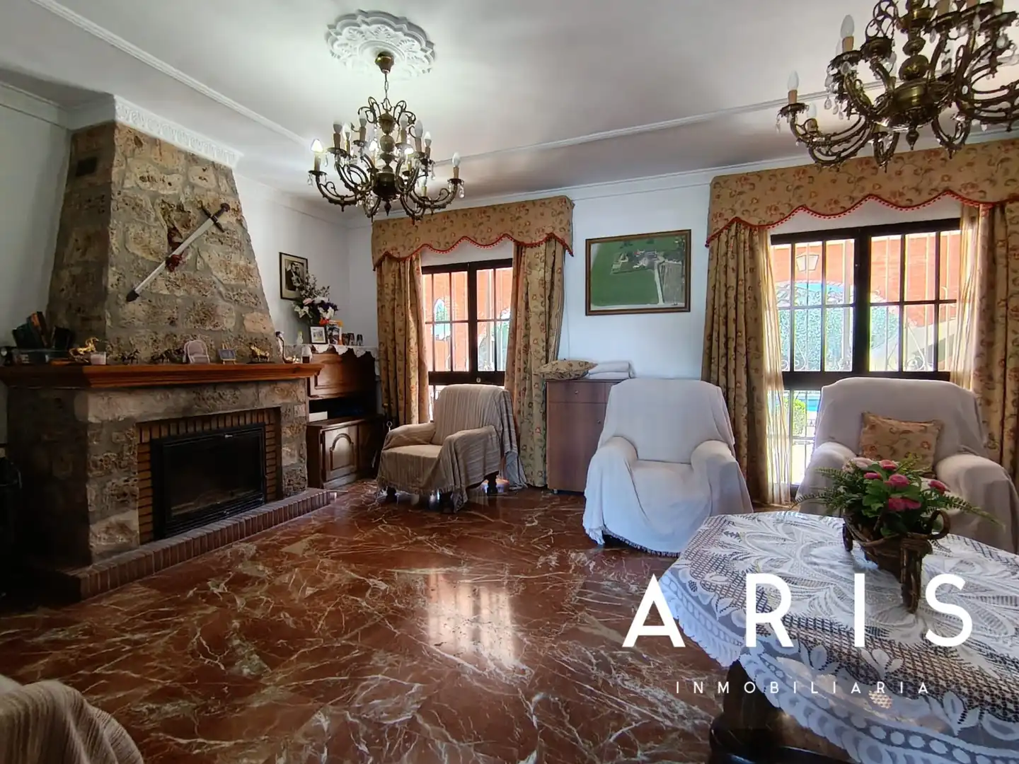 Living room of Houses for sale in Alhaurín de la Torre  with Air Conditioner, Heating and Private garden
