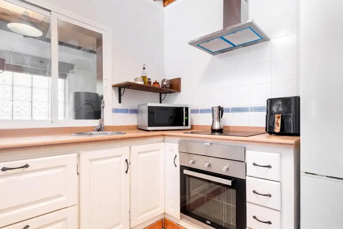 Cocina de Casa adosada en venta en Aznalcázar con Aire acondicionado, Calefacción y Jardín privado