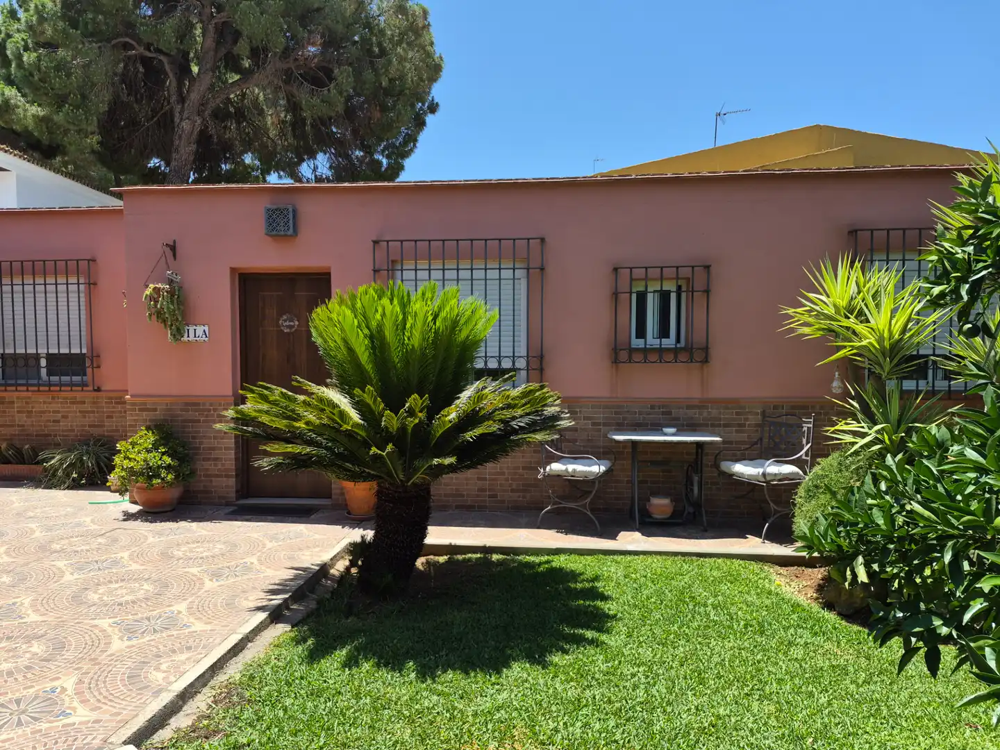 Garten von Haus oder Chalet zur Miete in Alcalá de Guadaira mit Klimaanlage, Heizung und Schwimmbad