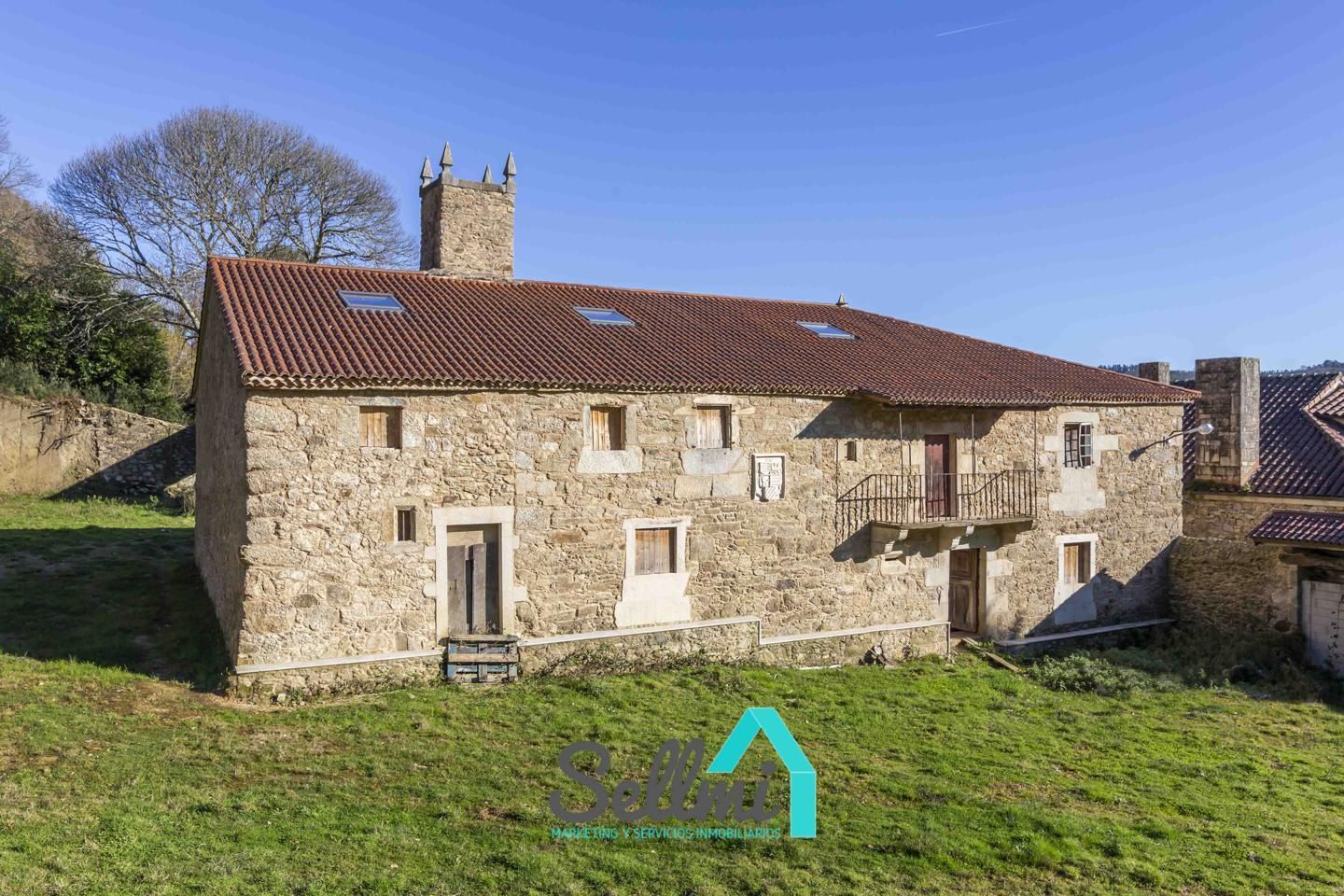 Vista exterior de Casa o chalet en venta en Toques con Jardín privado y Balcón