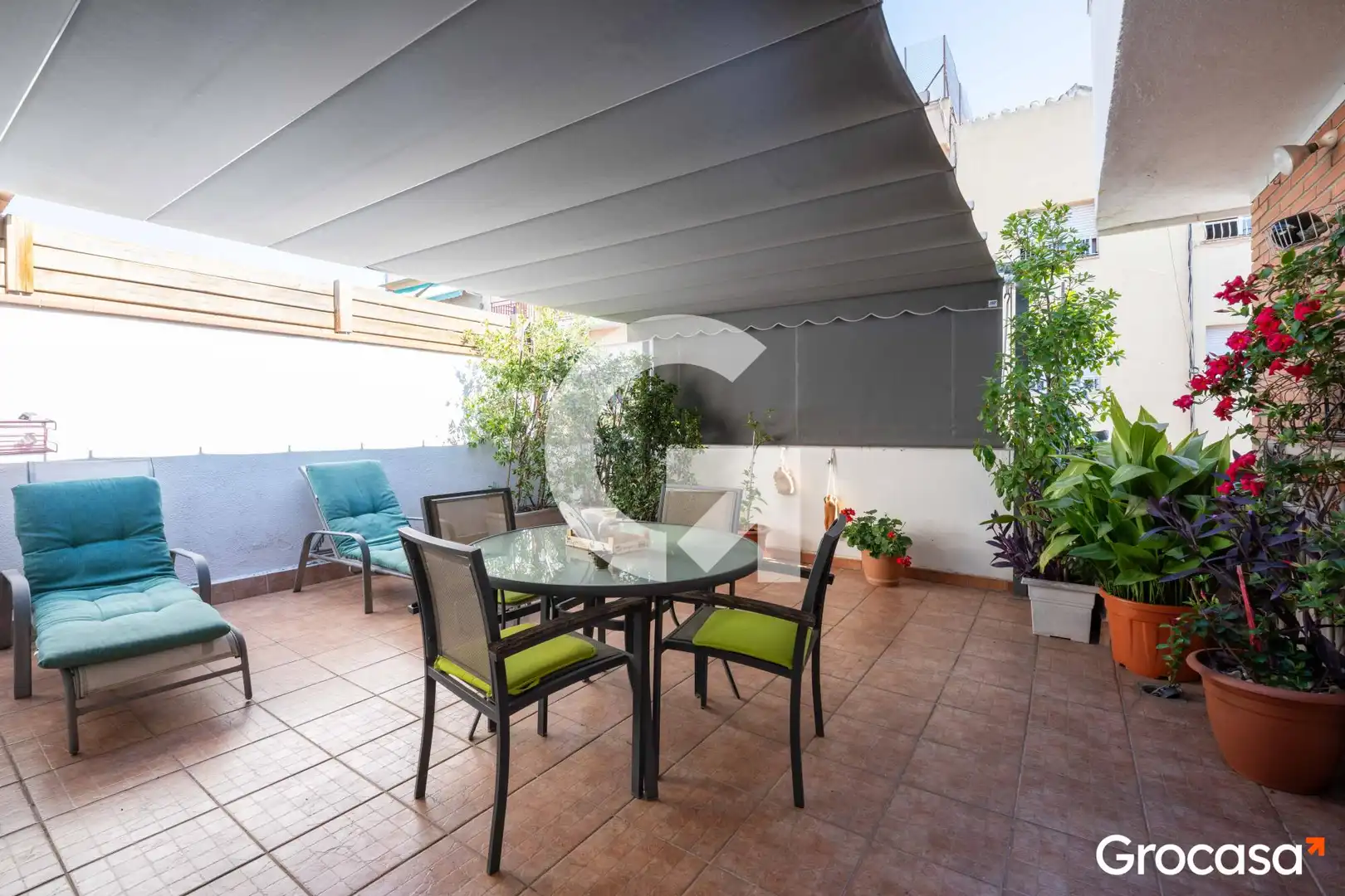 Terraza de Dúplex en venta en Granollers con Calefacción, Terraza y Amueblado