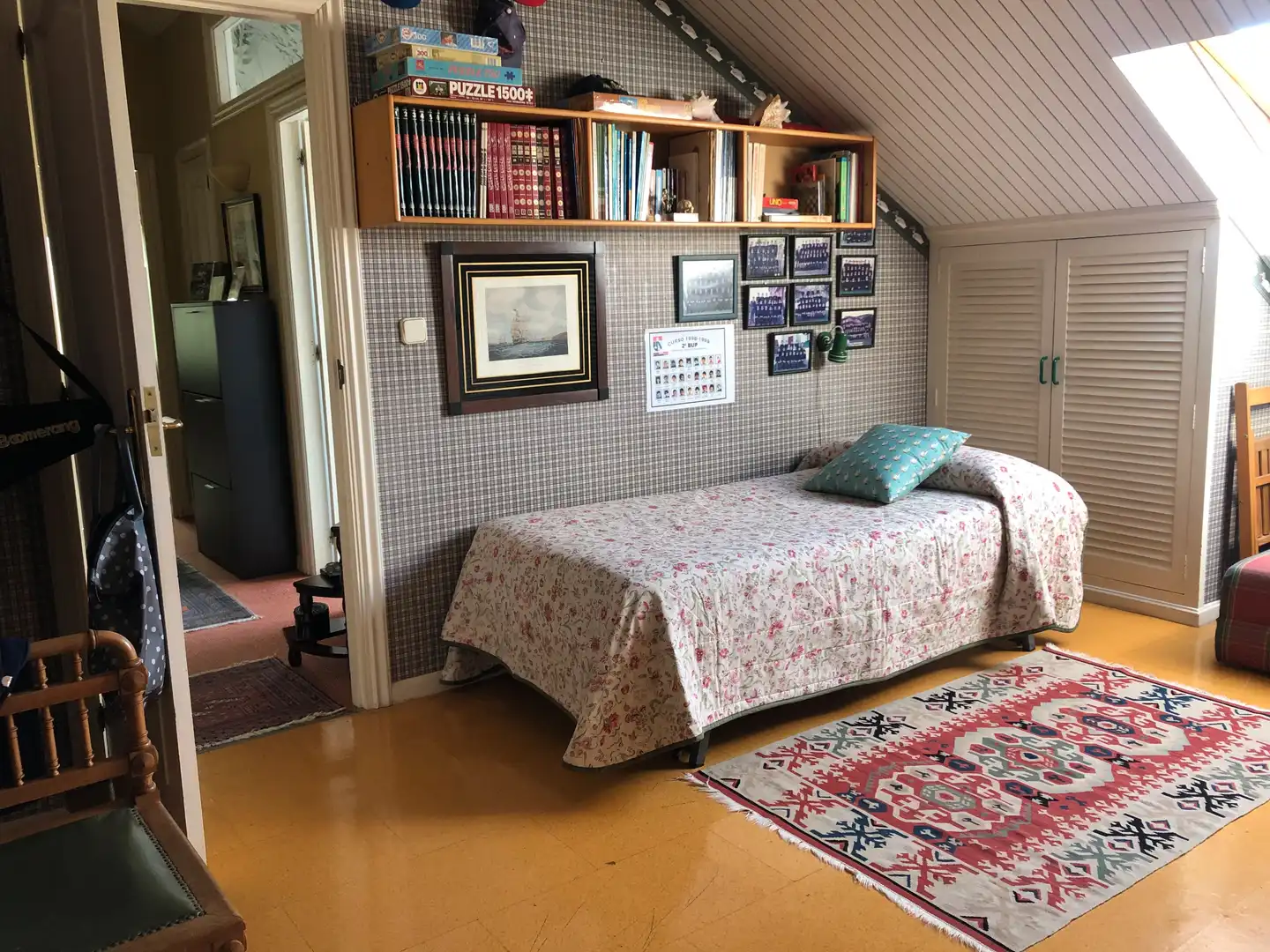 Schlafzimmer von Haus oder Chalet zum Verkauf in Oleiros mit Privatgarten, Parkett und Terrasse