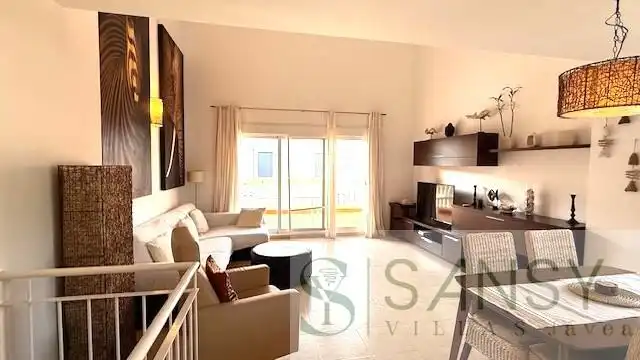 Sala de estar de Dúplex de alquiler en Jávea / Xàbia con Aire acondicionado, Calefacción y Terraza