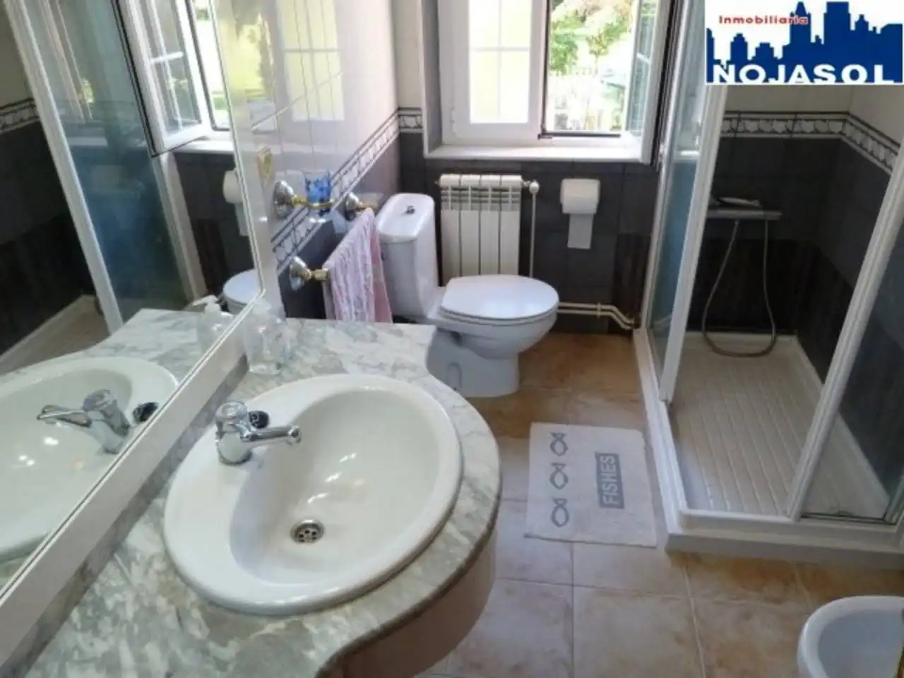 Bany de Casa o xalet de lloguer en Noja amb Calefacció, Jardí privat i Terrassa