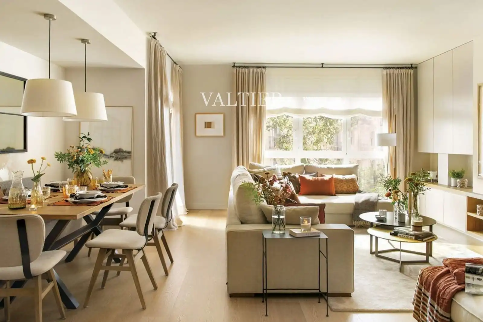 Sala de estar de Piso de alquiler en  Madrid Capital con Aire acondicionado