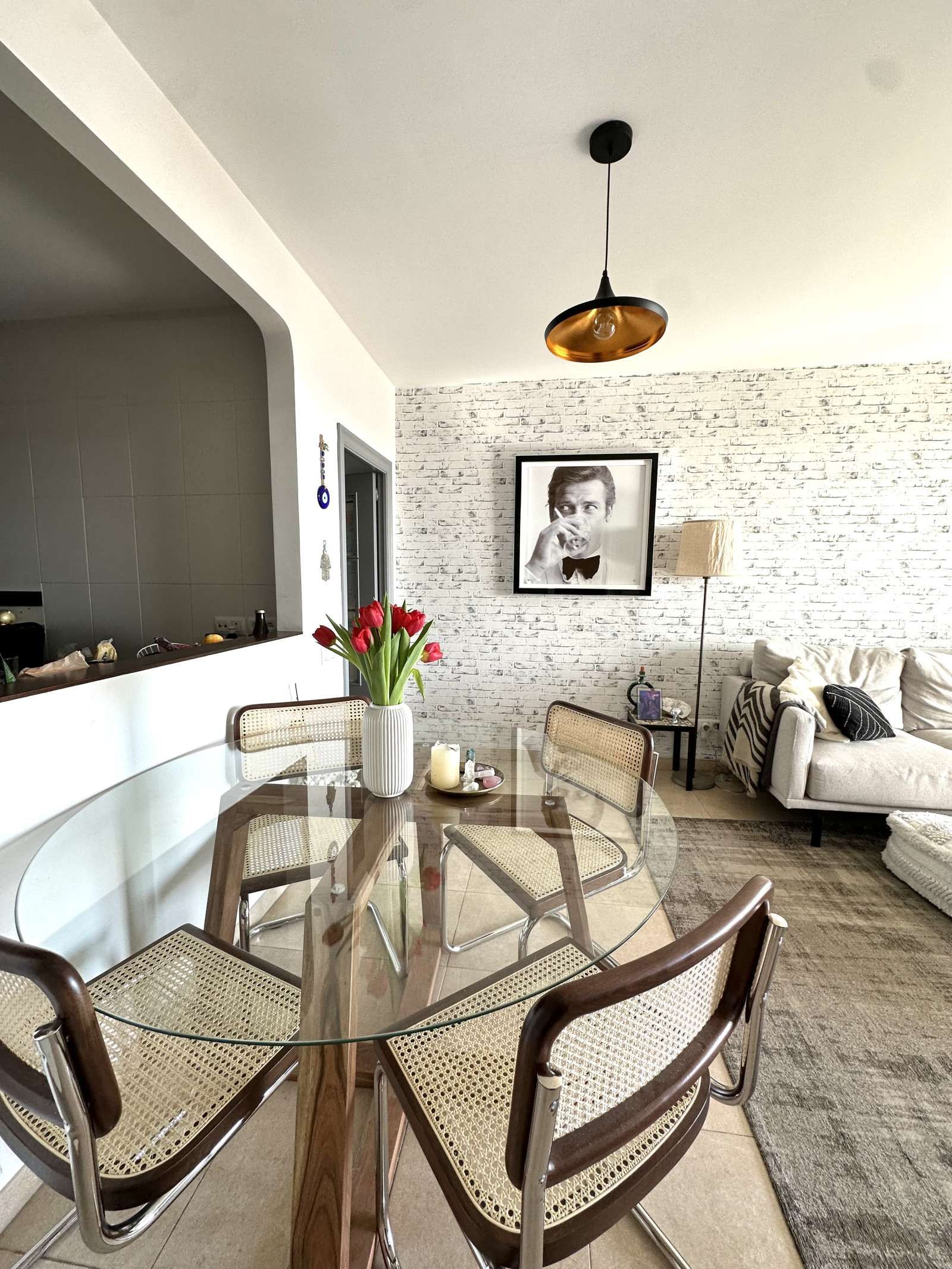 Menjador de Apartament per a compartir en  Barcelona Capital amb Aire condicionat, Calefacció i Terrassa