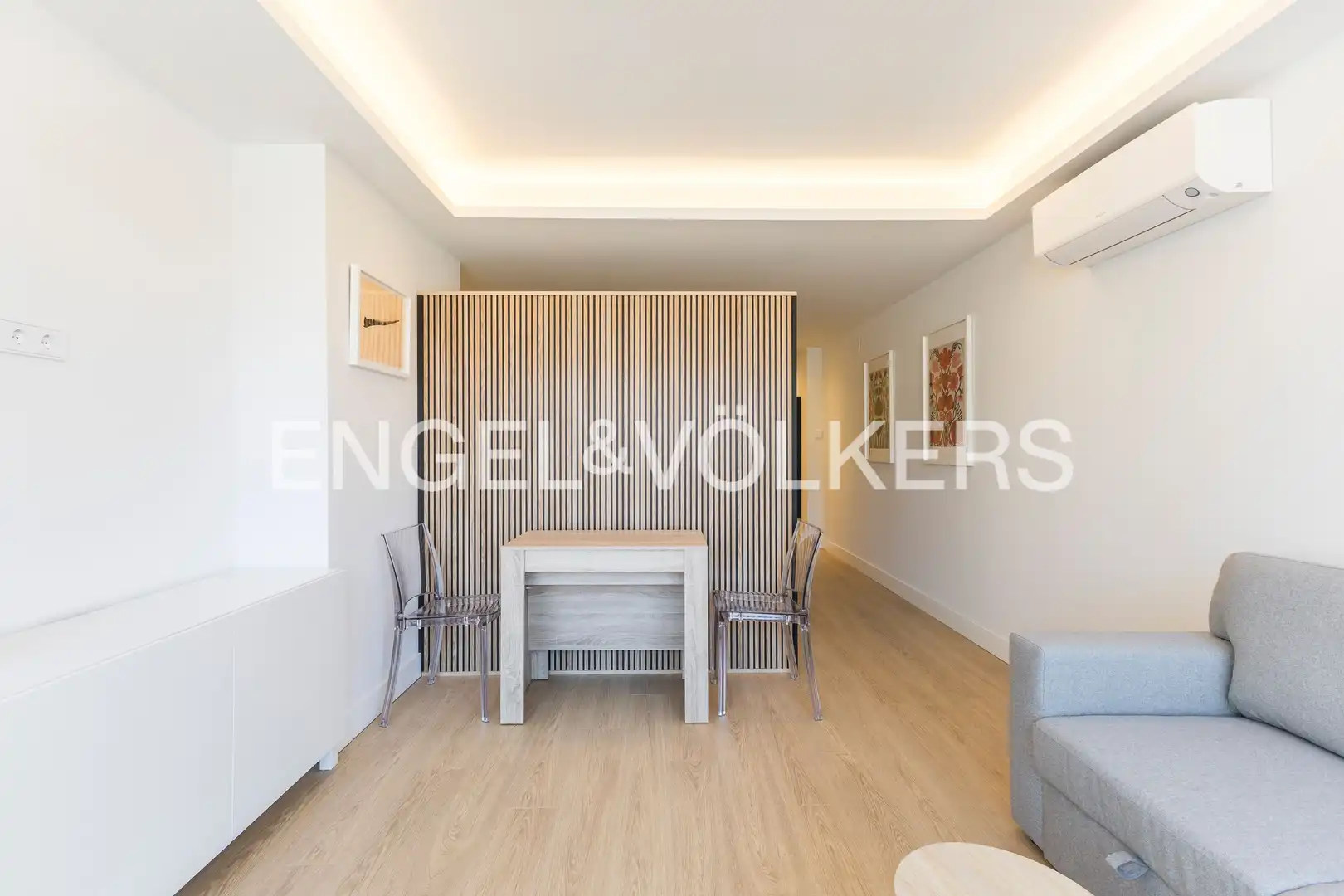 Wohnzimmer von Wohnung zur Miete in Madrid mit Klimaanlage, Heizung und Terrasse