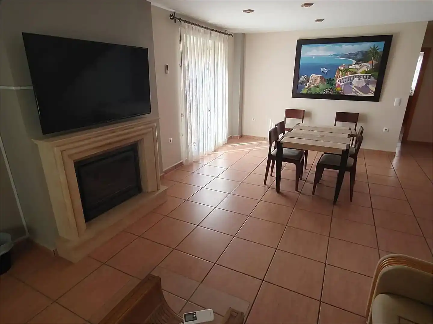Sala d'estar de Casa adosada en venda en Vilallonga / Villalonga amb Aire condicionat i Balcó