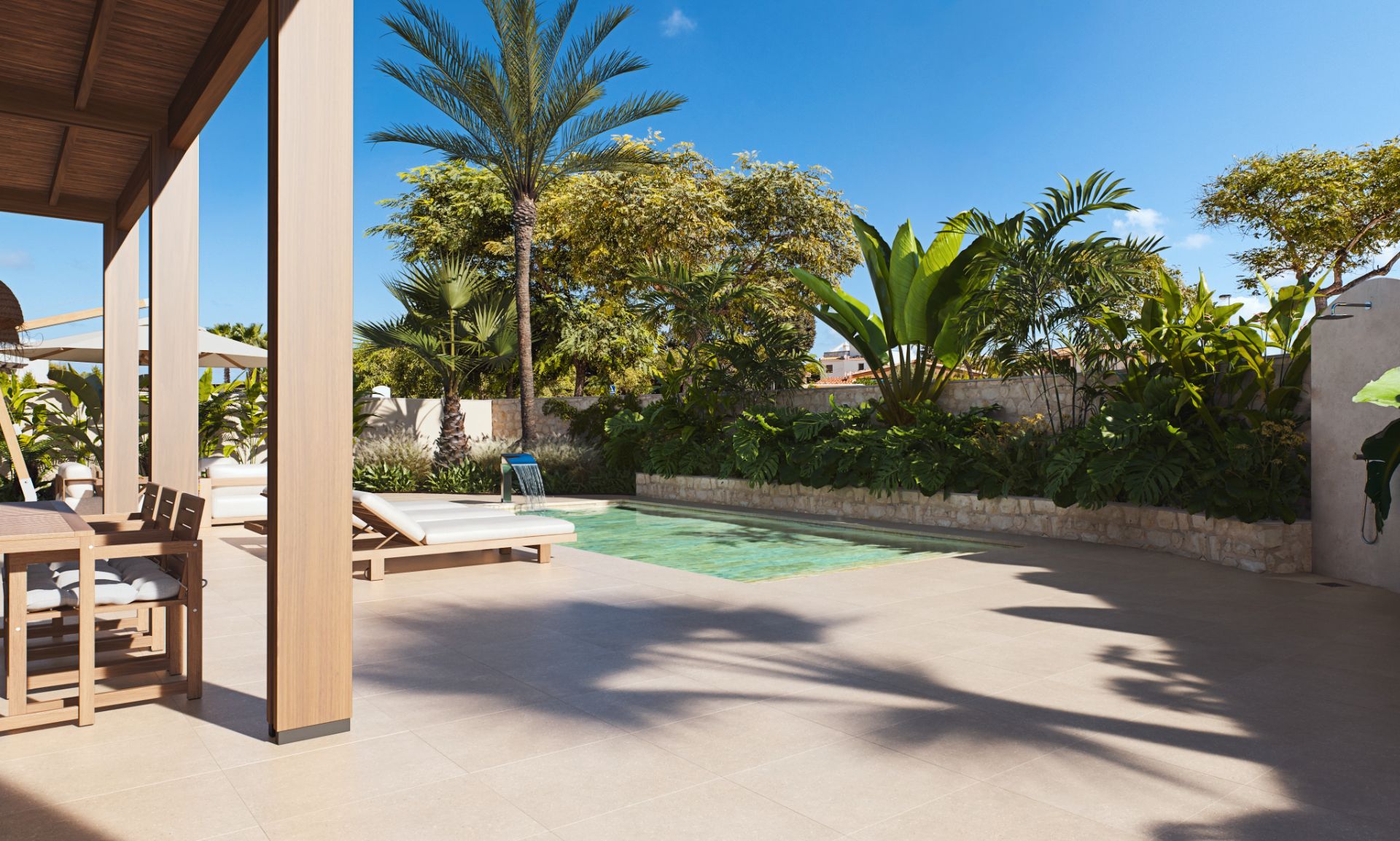 Piscina de Casa o xalet en venda en Cartagena amb Aire condicionat, Calefacció i Jardí privat
