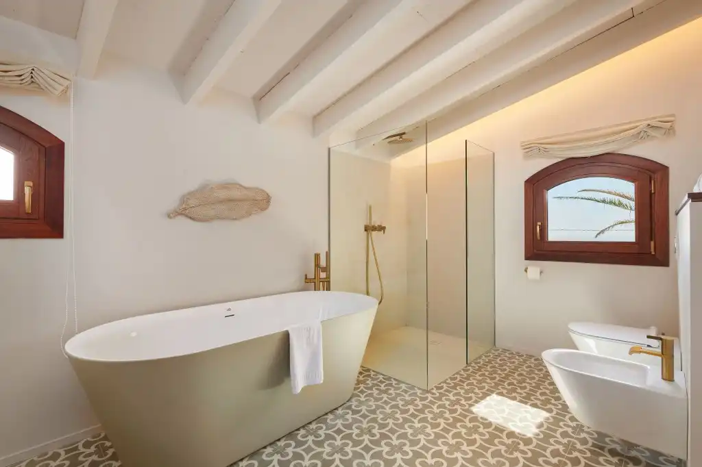 Bany de Casa o xalet de lloguer en Capdepera amb Aire condicionat, Terrassa i Moblat