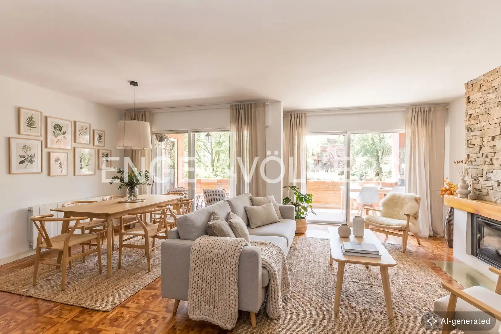 Sala de estar de Piso en venta en Villanueva de la Cañada con Calefacción, Terraza y Trastero