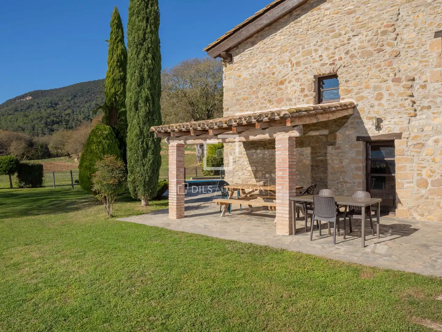 Terraza de Finca rústica en venta en Santa Pau con Jardín privado, Terraza y Trastero