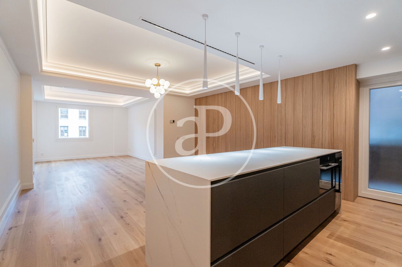 Kitchen of Flat for sale in  Madrid Capital  with Air Conditioner, Heating and Terrace