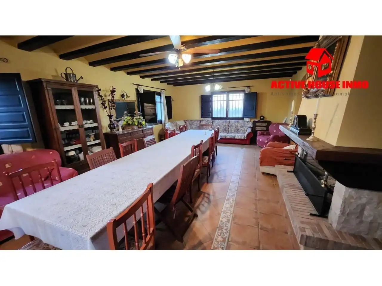 Comedor de Finca rústica en venta en Camarles con Jardín privado, Terraza y Trastero