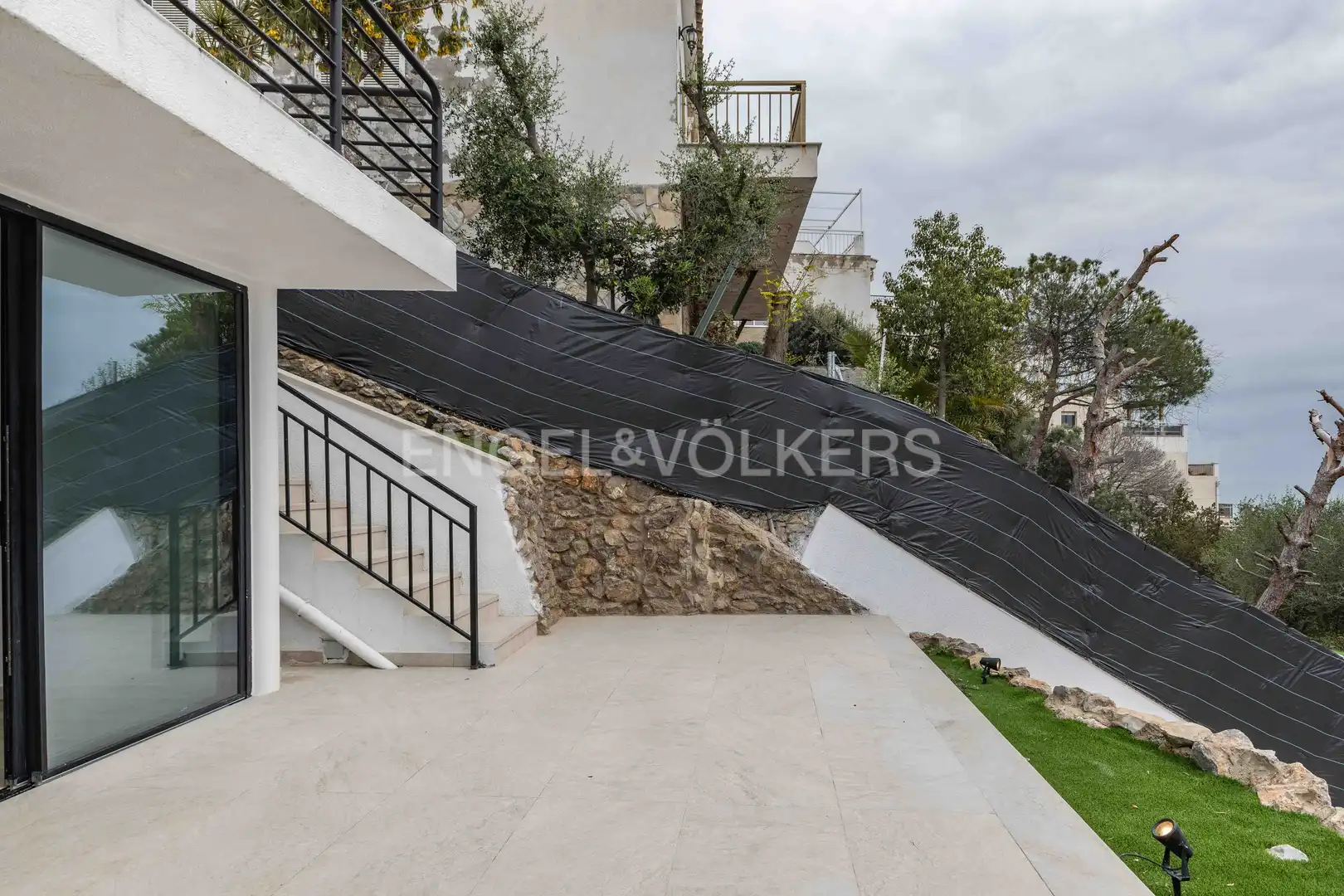 Terrasse von Haus oder Chalet zur Miete in Sitges mit Klimaanlage, Heizung und Privatgarten