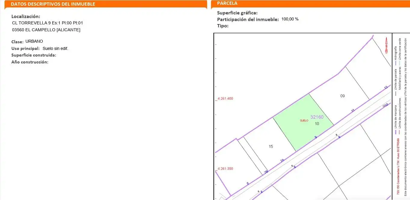 Residential land for sale in Calle de Torrevella 9, imagen 12