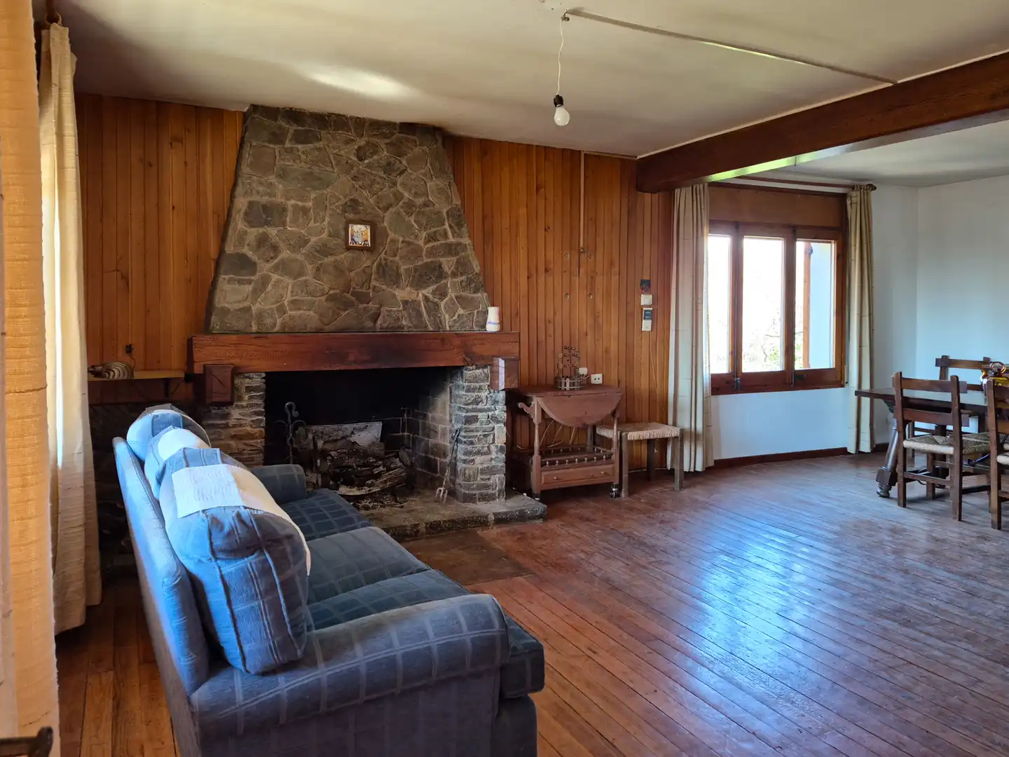 Sala d'estar de Finca rústica en venda en Campelles amb Calefacció, Jardí privat i Parquet