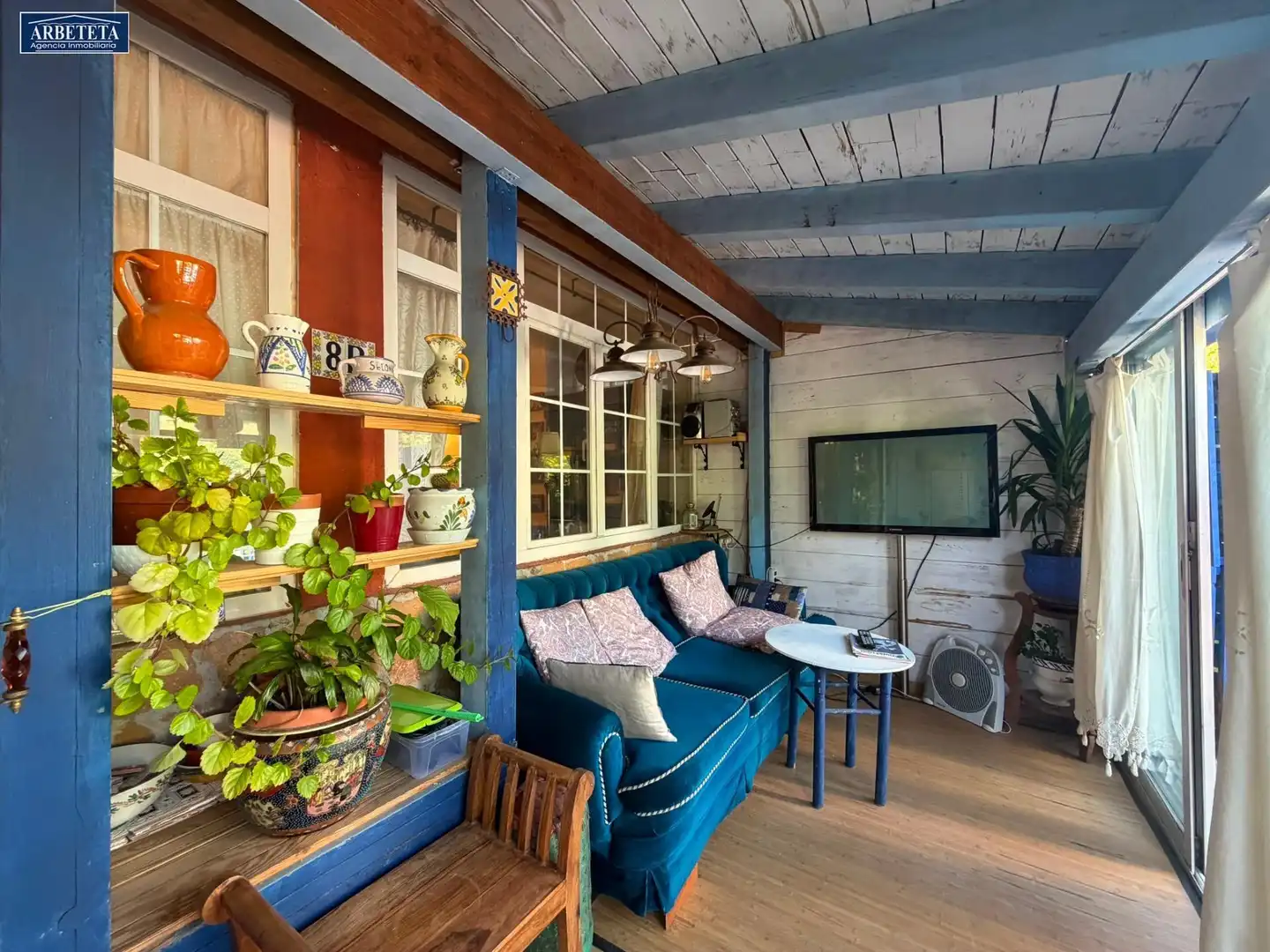 Terrasse von Einfamilien-Reihenhaus zum Verkauf in Centenera mit Heizung, Privatgarten und Schwimmbad